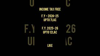 Income tax free f.y. 24- 25 and f.y. 25-26 #tax free #education #cafinal #calculate #taxreturn #tax