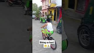 Stepping on the pedal #Chuckoy101 #bikingmode