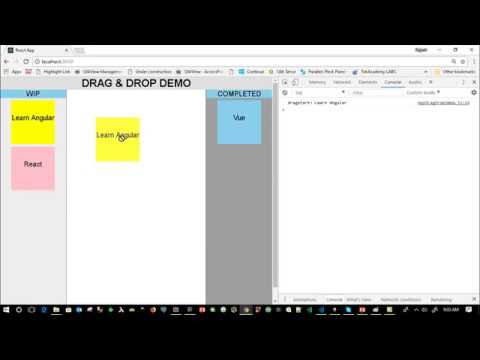 React Drag and Drop tutorial without using external or third party libraries