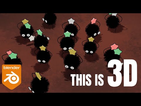 Studio Ghibli in Blender Tutorial/How to make the soot sprites from Spirited Away