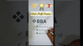 BBA Full Form | BBA | Full Form Of BBA #fullform  #shortsfeed