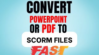 Why spend time converting PDF and PowerPoint presentations to a SCORM? I'm here to help!