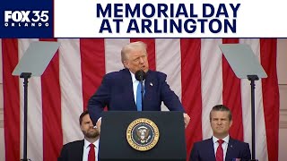 President Donald Trump Memorial Day Speech at Arlington Cemetery | Full