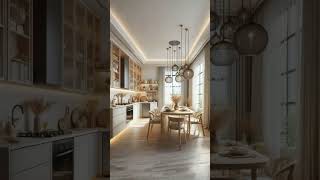 Compact Kitchen and Dining Solutions with Charm  #interiordesign #diningroominterior #kitchendesign