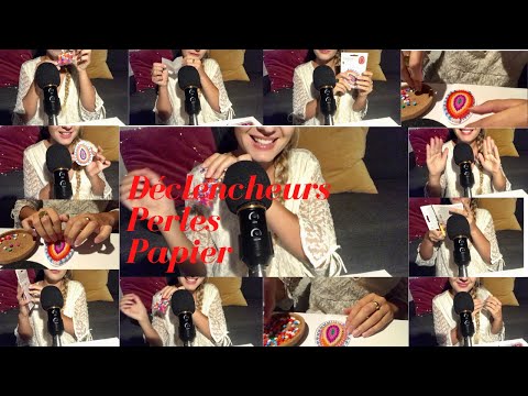 ASMR FR Déclencheurs pour t'endormir 💫  Tapping, scratching (Perles - Papier - Plastique)
