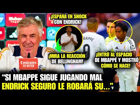 🚨¡GUAU!¡Mira lo que dijeron CARLO ANCELOTTI Y LOS JUGADORES DEL REAL MADRID SOBRE EL GOL DE ENDRICK!