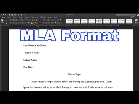 MLA Format in Microsoft Word | on IMac | Easy Lesson For Students & Beginners!