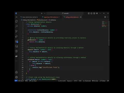 Clean Code - Exposing and Hiding Example
