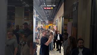 Live meet up with Mr Beast #mrbeast #indiatour #shortsfeed #viralshort #bollywood #beastsentry