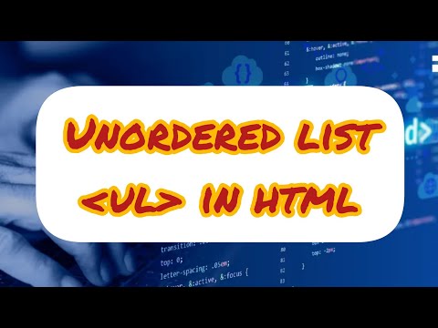 How to insert unordered list in html..