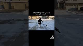 EVERYDAY IM SHOVELIN'🥶  #ergonomics #shoveling #snow #injuryprevention #ergotok #findyouralterergo