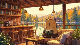 Lakeside Cafe Lofi Chill ☕ Calm Lofi Music for Studying 🌿 Relax With My Capybara