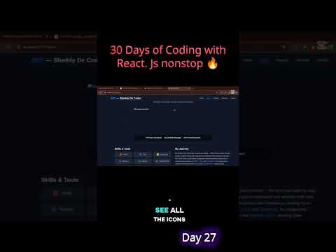Day 27 of my 30 days of coding with react js nonstop #reactdom #reactjs #reacthooks #webdevelopment