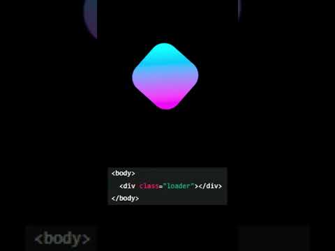 3D Morphing Loader | Pure CSS & HTML Animation #shorts