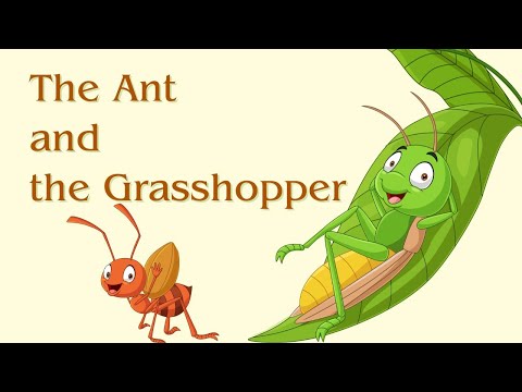 Kids Books Read Aloud: The Ant and the Grasshopper: A Lesson on Hard Work & Perseverance #fablestory