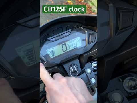 Set the clock and other settings on a Honda CB125F