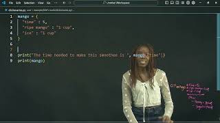 Python dictionaries - smoothie recipes with Anthony