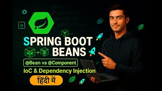 Master Spring Boot Beans 🌱 | IoC Container & Dependency Injection Real Example 🚀 | Hindi