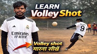 Learn Volley Shot | Football Training | Volley Shot सीखो | Score Like a Pro | Minj Football