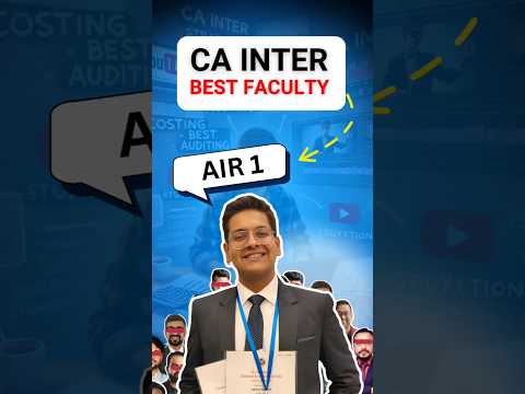 Best faculty for CA inter