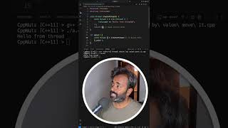 thread auto move when copied in C++ #cppprogramming #multithreading