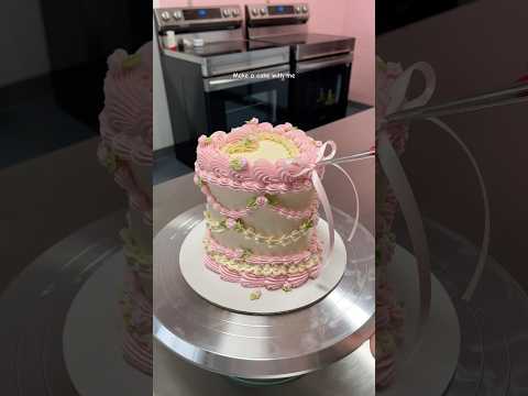 Cake decorating tutorial #cake #cakedecorating #cakes #cakedesign #caketutorial #cakeoftheday