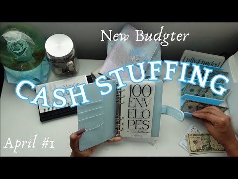 April Cash Stuffing Week #1| $875 |100 Envelope Challenge 2024 #budgetwithme #howtosavemoney