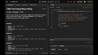 [ LeetCode ] Find Unique Binary String | Python