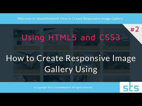 How to create responsive image gallery using html5 and css3 | Part 1 of 2