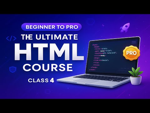 HTML Full Course Class 4 (2025)| HTML5 | Anchor Tag and Image Tag in HTML Hyperlink Beginners To PRO