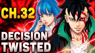 Boruto CHAPTER 32-31: Kawaki’s Most TWISTED Decision Yet | Two Blue Vortex Prediction