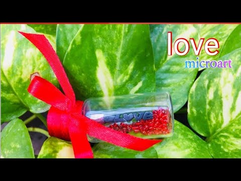Microart | pencil carving | love ❤️❤️