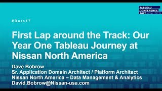 Nissan: First lap around the track: Our year-one Tableau journey