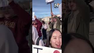 Walk-out and anti-ICE protest | La Crosse Central HS