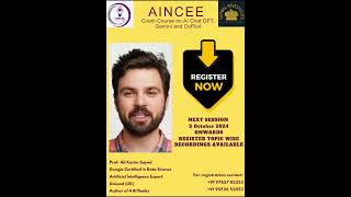Artificial Intelligence full course comprising 12 live video sessions