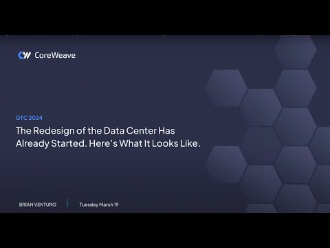 The Redesign of the Data Center - Brian Venturo's Talk at GTC 2024