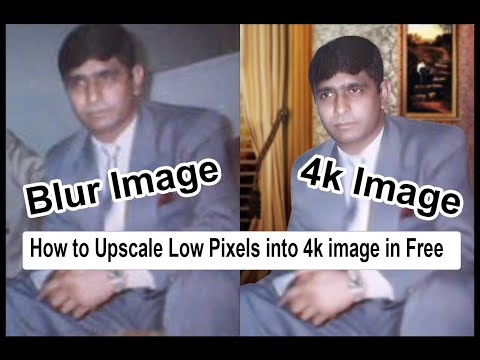 How to Upscale Low Pixels Blurry Image Enhance 4k in Free | Blur Image to Sharp
