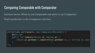 Introudction to Comparable Interface in Java