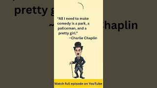 Charlie Chaplin Quote #comedy #Quotes #classiccomedy
