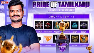 🔥 YOUTUBER PHASE 3 | UNDERDOGS | PRIDE OF TAMILNADU #pvs #gyangaming #freefirelive {full}
