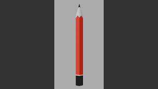 I made a Pencil model in Blender  #blender3dmodel #3dmodeling #blender3dmodeling