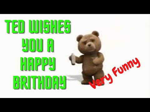 Ted's drinking birthday wish / Funny Teddy Bear