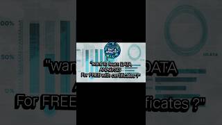 "Want to became a data analysit?📊 Try these 5 free courses with certificates."