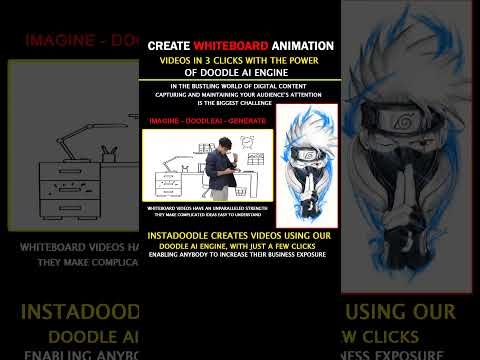 InstaDoodle | Creates Whiteboard Animation videos In 3 Clicks, With The Power Of Doodle AI Engine
