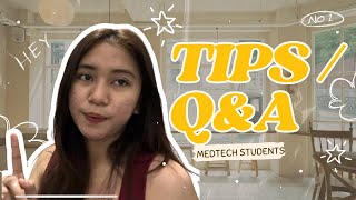 TIPS FOR MEDTECH STUDENTS🔬🧪  + Q&A | MY HONEST EXPERIENCE AS A MEDTECH STUDENT