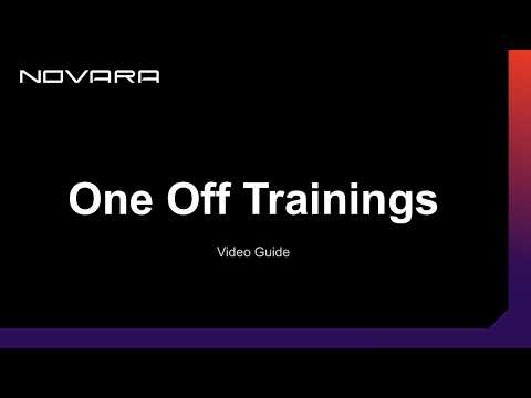 One Off Trainings