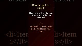 part-6 HTML series | Lists in Html | #education #learning #staytuned @AlphaLhub