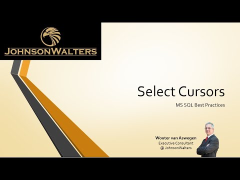 T-SQL Select Cursor best practice