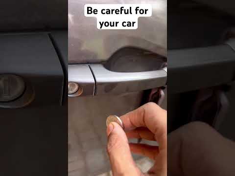 Why coins On cars Handle | be careful for your car | #shorts #trendingshort #viralshort #ytshorts