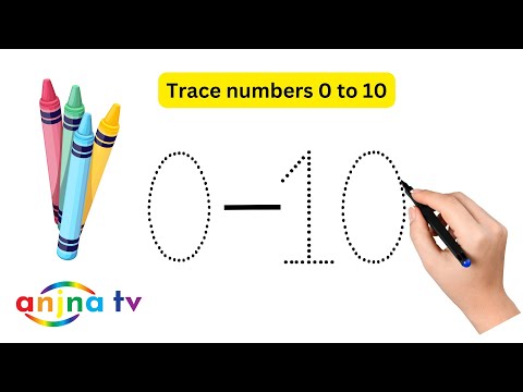 Activity Trace numbers 0 to 10 | Pre-writing worksheets for Nursery